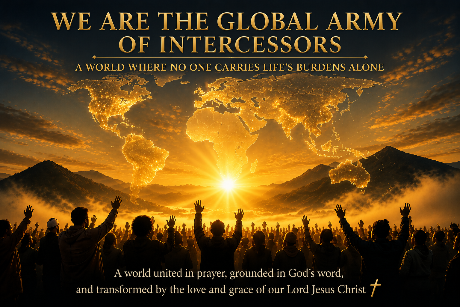 We are the Global Army of Intercessors — a world where no one carries life's burdens alone